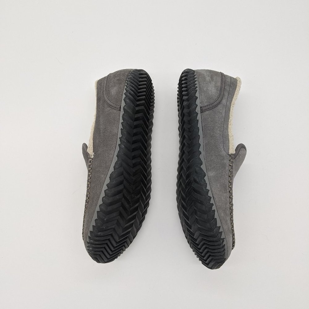 Sorel Men's Suede Gray Dude Moc Slippers Size 10.5 - Picture 4 of 8